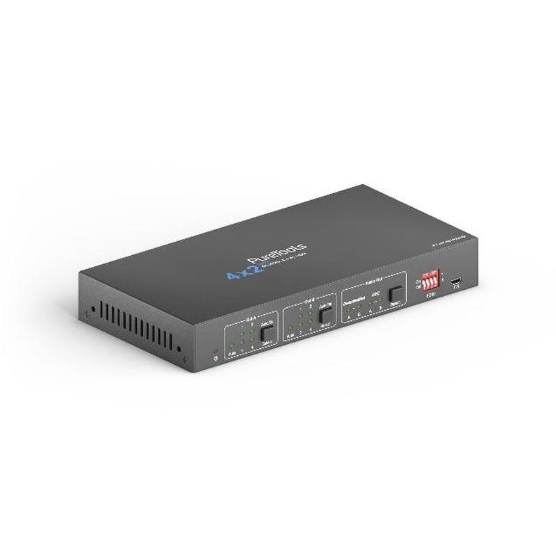 Purelink Matriz 4X2 18Gb Hdmi Desescalador Y Audio