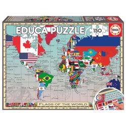 PUZ 150 FLAGS OF THE WORLD  "GEOPUZZLES"