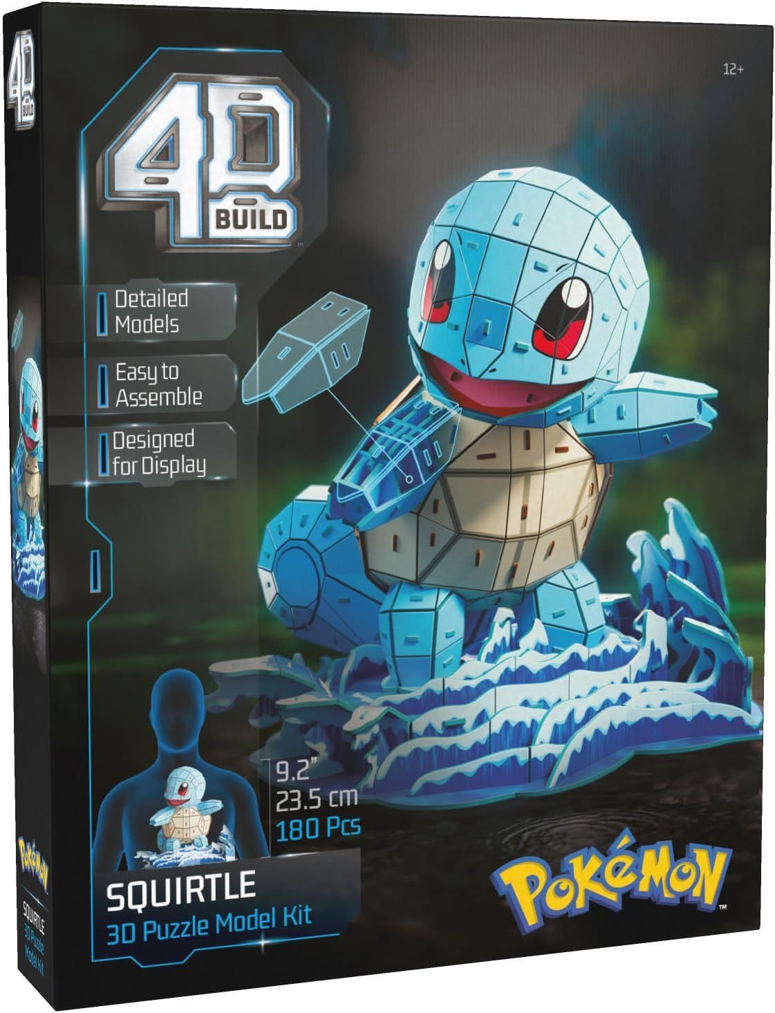 Puzzle 4D Build - Pokémon Squirtle - 180 Piezas