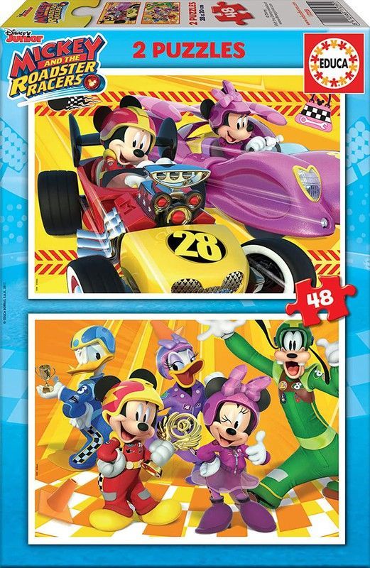 Puzzle - Mickey Super Pilot - 2 x 48 Piezas
