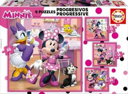 Puzzle - Progresivos 12-16-20-25 Minnie Happy Helpers - Educa