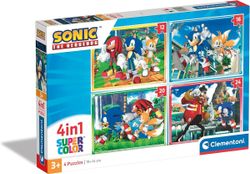 Puzzle Supercolor 4 en 1 - Sonic - Clementoni