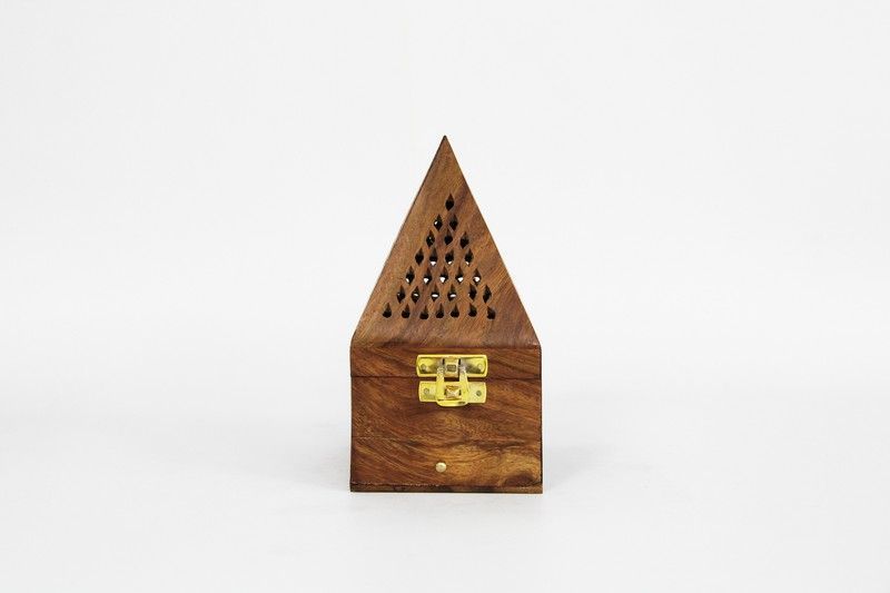 Quemador de Incienso Pirámide Grande de Madera