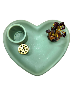 Quemador de Palo Santo con Árbol de Minerales