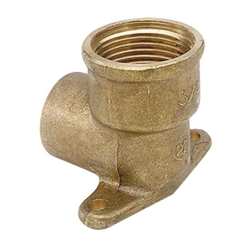 Racor latón rosca METALGRUP Racor Laton Codo Placa 472G Cu 1/2X18 1U