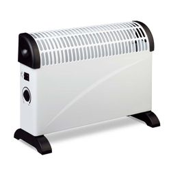 Radiador eléctrico con termostato y 3 niveles de potencia, 53 x 20 x 38 cm |  Bigger 2000 W