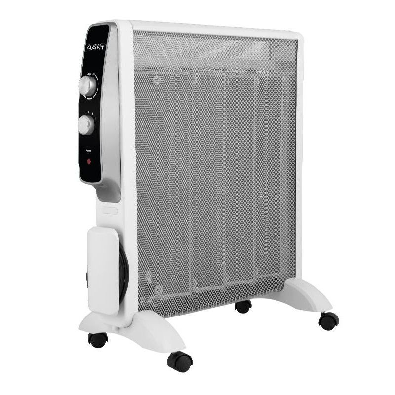 Radiador mica 2 potencias 2000W Termostato regulable Mica Tech Blanco