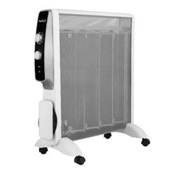 Radiador mica 2 potencias 2000W Termostato regulable Mica Tech Blanco