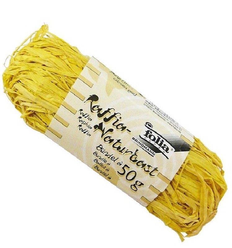 Rafia Natural, Amarillo 50 gr.