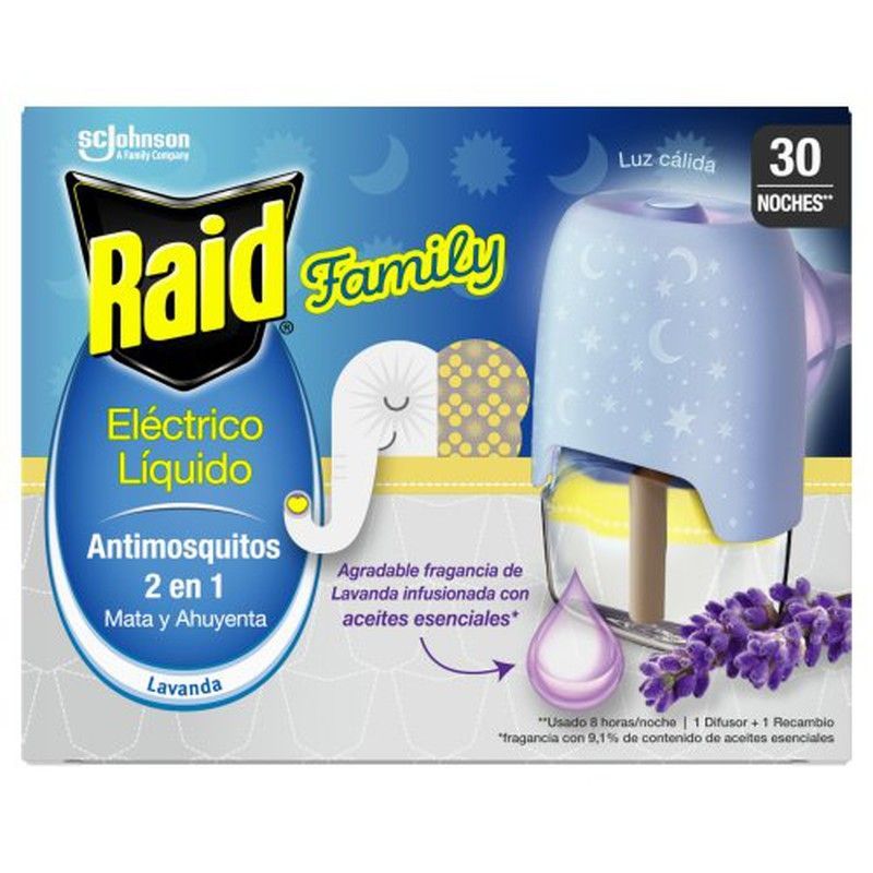 Raid Liquido Apa.Family Lavanda+Rec.(30)