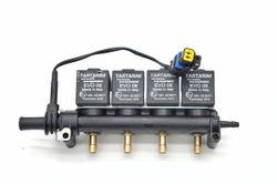 Rail De Inyeccion 4 Cyl Evo008 Con Sensor De Temperatura Tartarini