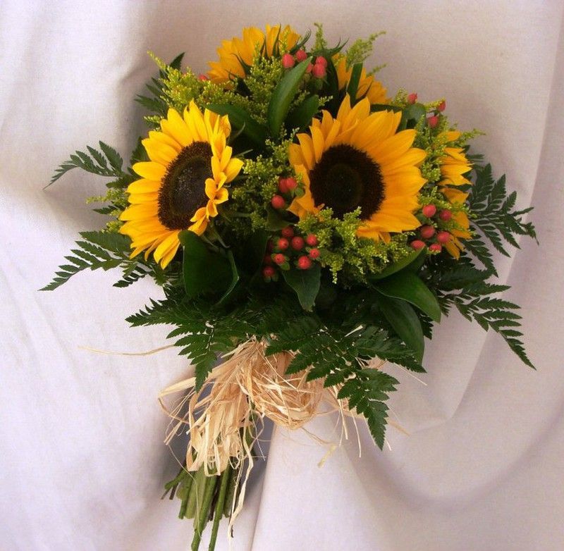 Ramo de Novia con Girasoles