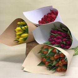 Ramo de Tulipanes recién cortados