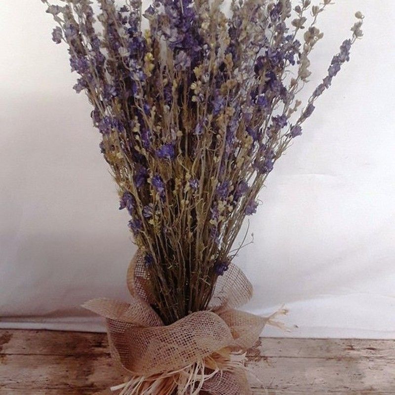 Ramo Delphinium Seco azul