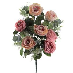 Ramo Flores Santos Rosa Inglesa 11 uds Alta Calidad