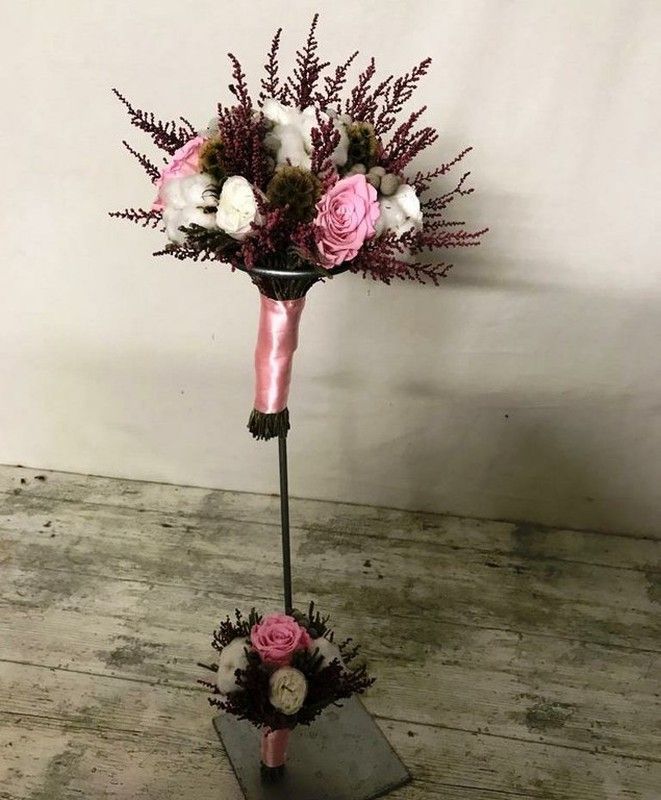 Ramo Novia Ivet Preservado + Ramillete Ivet