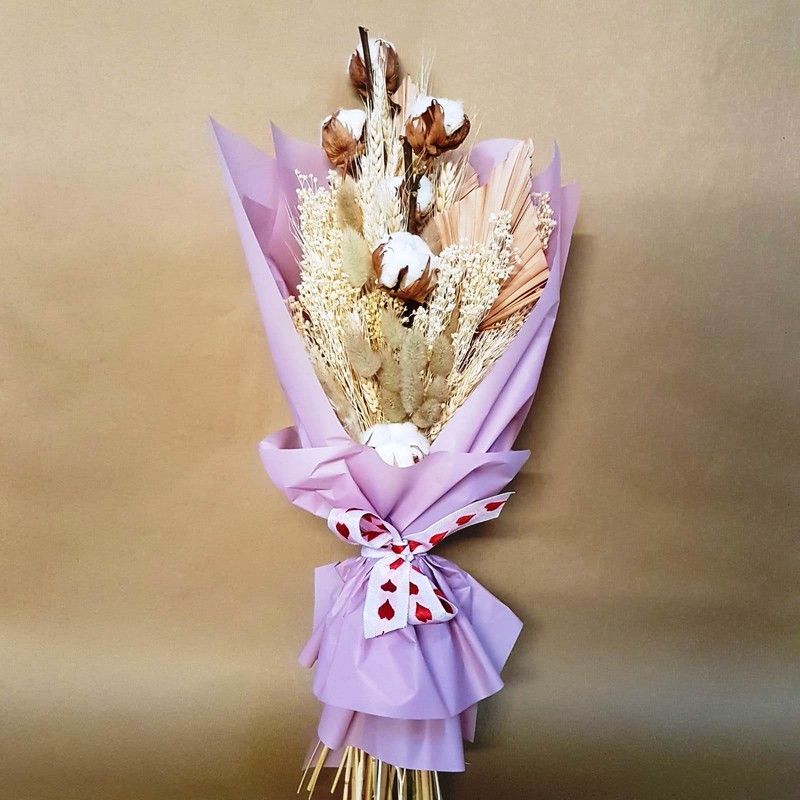 Ramo Romántico seco Algodón suave