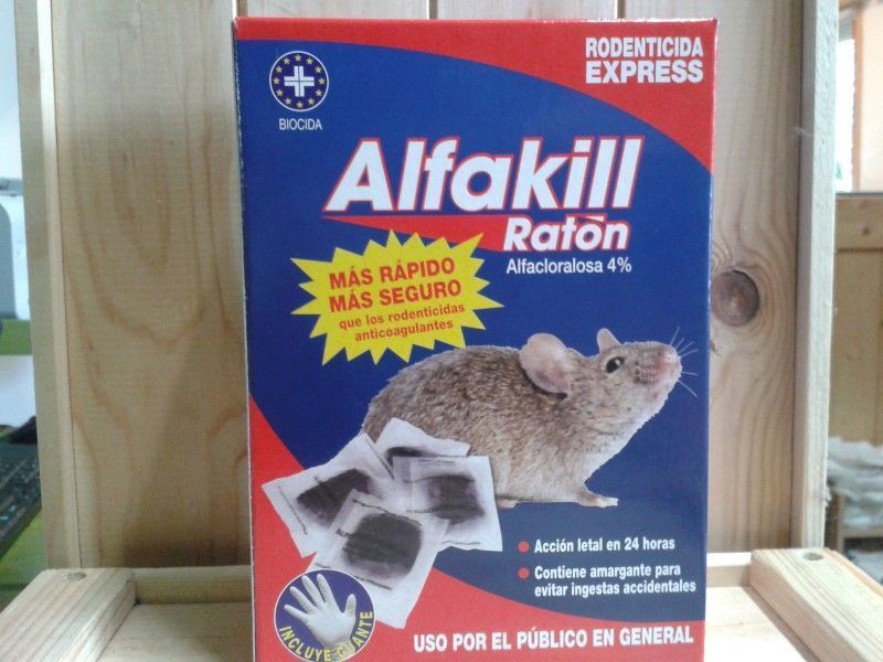 Raticida cebo en pasta, rodenticida Alfakill
