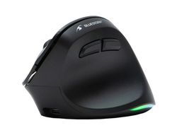 Raton bluestork m-wl-ergo-lumi ergonomico inalambrico negro