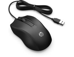 Raton hp 100 optico 1600 dpi 2 botones con cable color negro