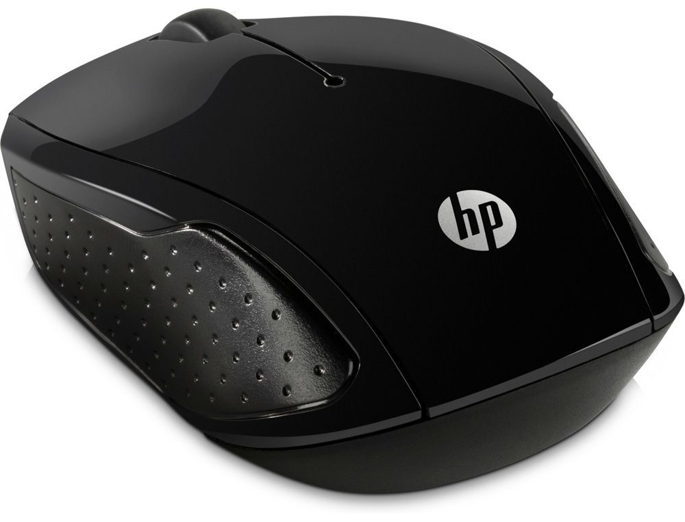 Raton hp 200 inalambrico optico 1000 dpi 2 botenes color negro
