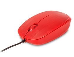 Raton ngs wired flame optico con cable 1000 dpi ambidiestros usb color rojo