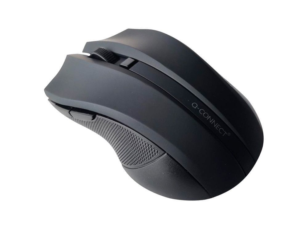 Raton q-connect optico inalambrico 1000 dpi receptor usb 2,4 ghz negro