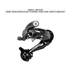 RDM41 REAR DERAILLEUR 7/8-SPEED LONG CAGE, DIRECT+BRACKET