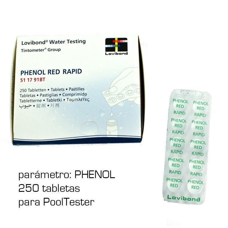 Reactivos Phenol Lovibond 250U Rapid