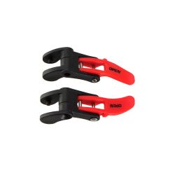🔴🛡️ Recambio Collarín Leatt | Pack Gatillos DBX / GPX / Kart – Plástico Rojo