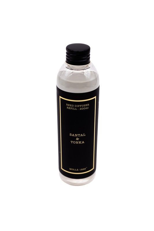 Recambio de mikado ambientador 200 mL. Santal & Tonka. Colección Boutique CERERIA MOLLA 1899