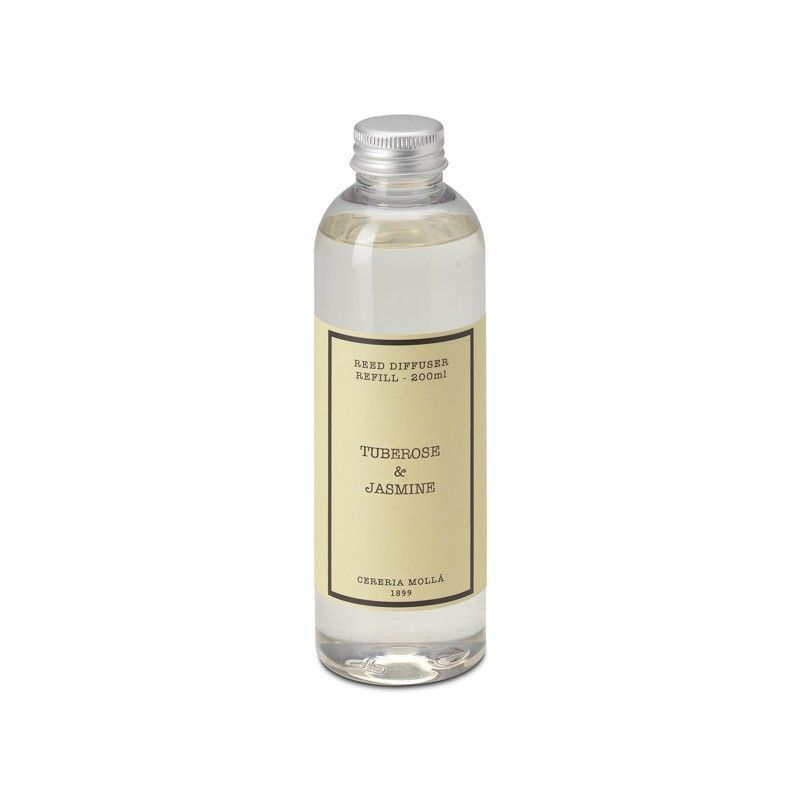 Recambio de mikado ambientador 200 mL. Tuberose & Jasmine Colección Boutique CERERIA MOLLA 1899