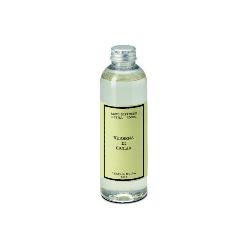 Recambio de mikado ambientador 200 mL. Verbena di Sicilia. Colección Boutique CERERIA MOLLA 1899