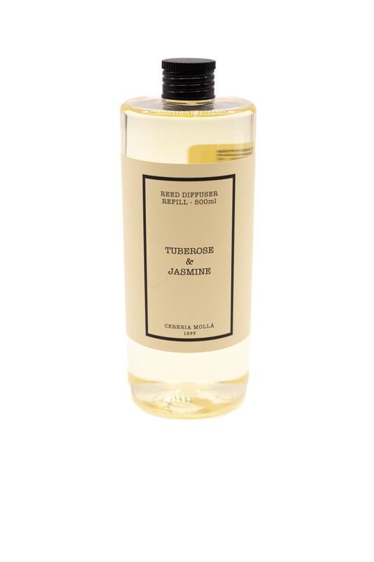 Recambio de mikado ambientador 500 mL. Tuberose & Jasmine Colección Boutique CERERIA MOLLA 1899