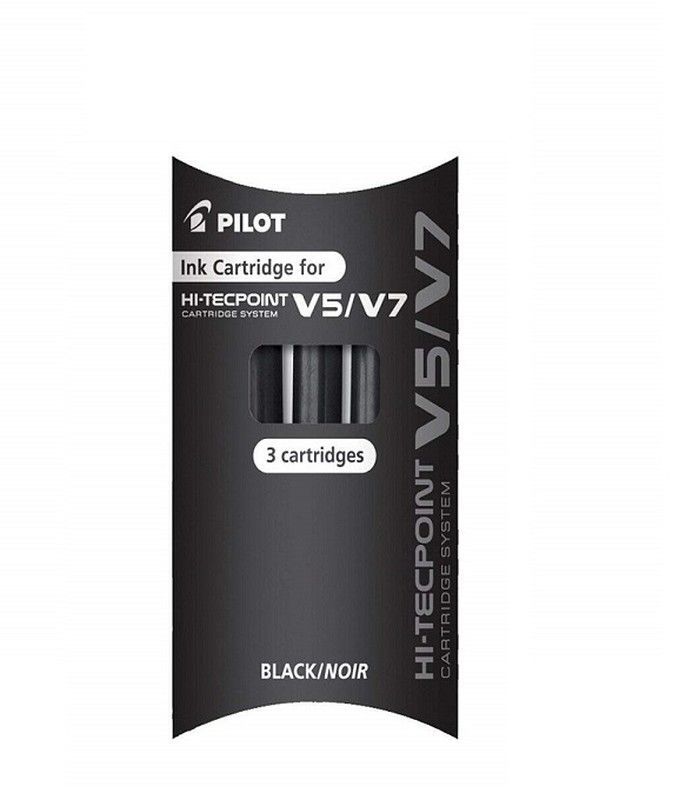 Recambio rotulador Pilot V-5 Recargable Negro