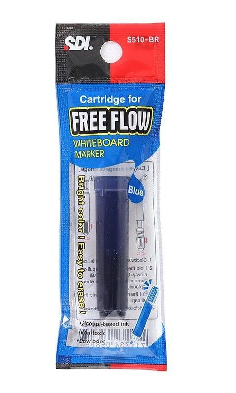 Recambio rotulador pizarra Free Flow Azul