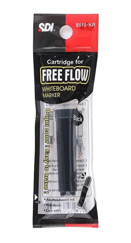 Recambio rotulador pizarra Free Flow Negro