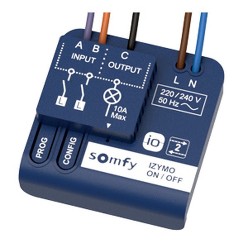 Receptor Somfy radio IO: Izymo ON/OFF