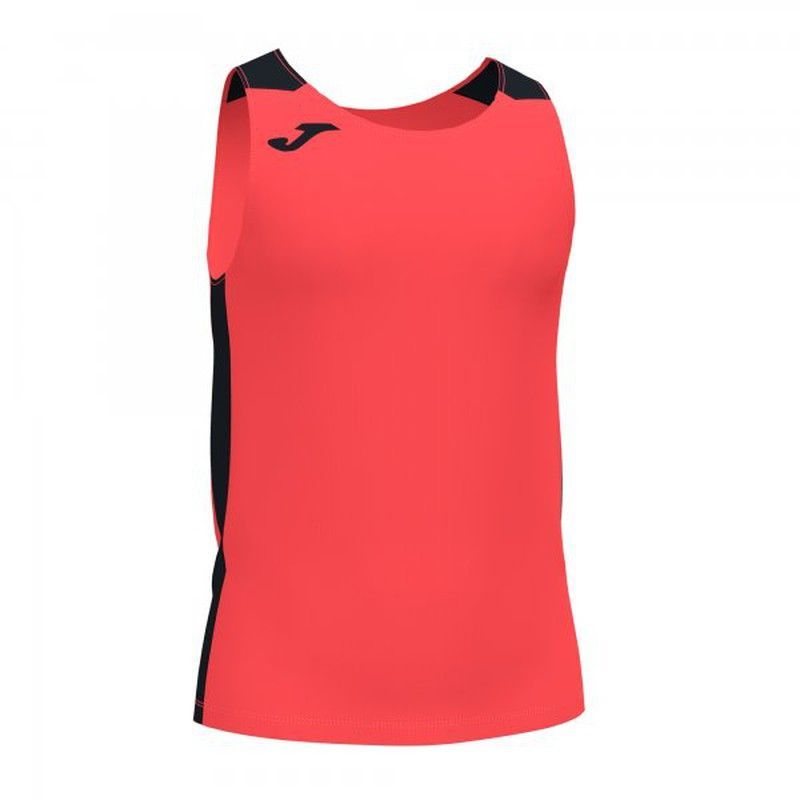 Record Ii Tank Top Fluor Coral Black