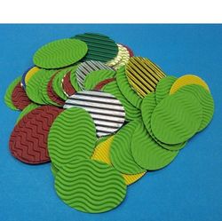 Recortes de cartulina ondulada ovalos - UE