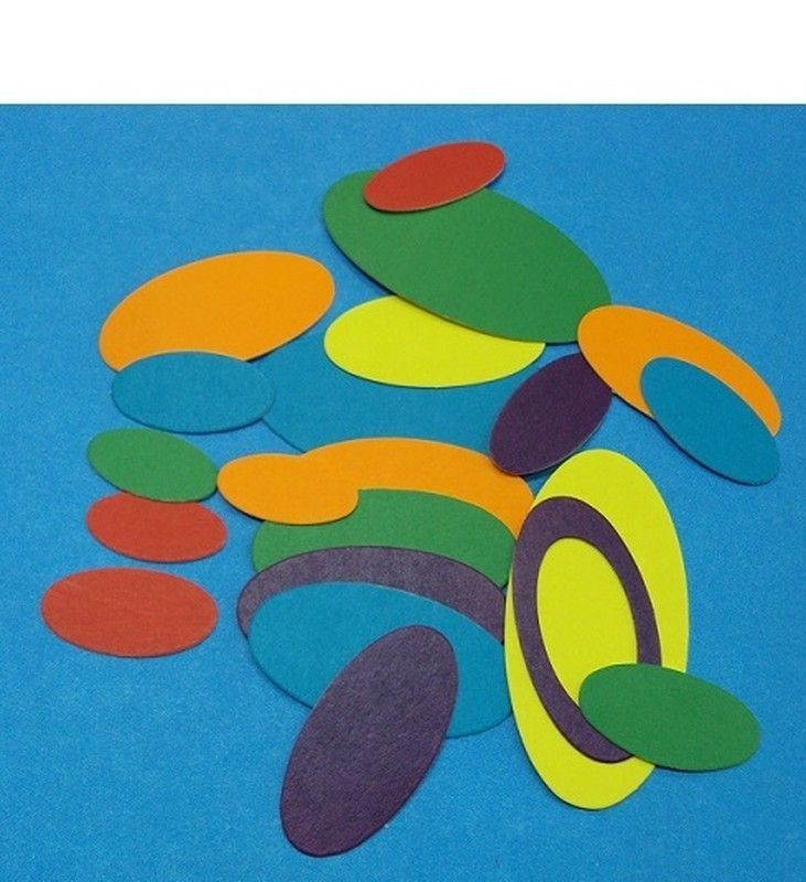 Recortes de cartulina ovalos  - UE