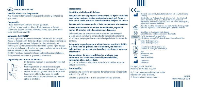 Recugel hidratacion ocular 10g