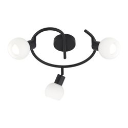 Redondo 3L Opal Negro Mate 3 X 40W E-14