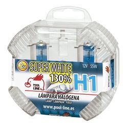 Ref.ant-461.H1SWBOX - SET 2 LAMPARAS H1 12V 55W P14.5s SUPER WHITE