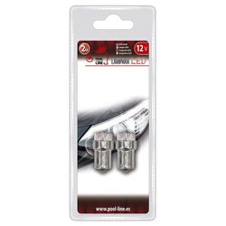 ***Ref.ant-463.L205BL - BLISTER 2 UNID. Ba15s 12V 5LEDS AZUL