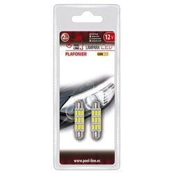 Ref.ant-463.LC369 - BLISTER 2 UNID. PLAFONIER LED CAN-BUS 9SMD 12V 36MM