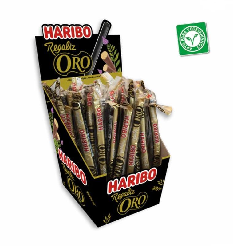 Regaliz negro Oro de Haribo (75 unidades)