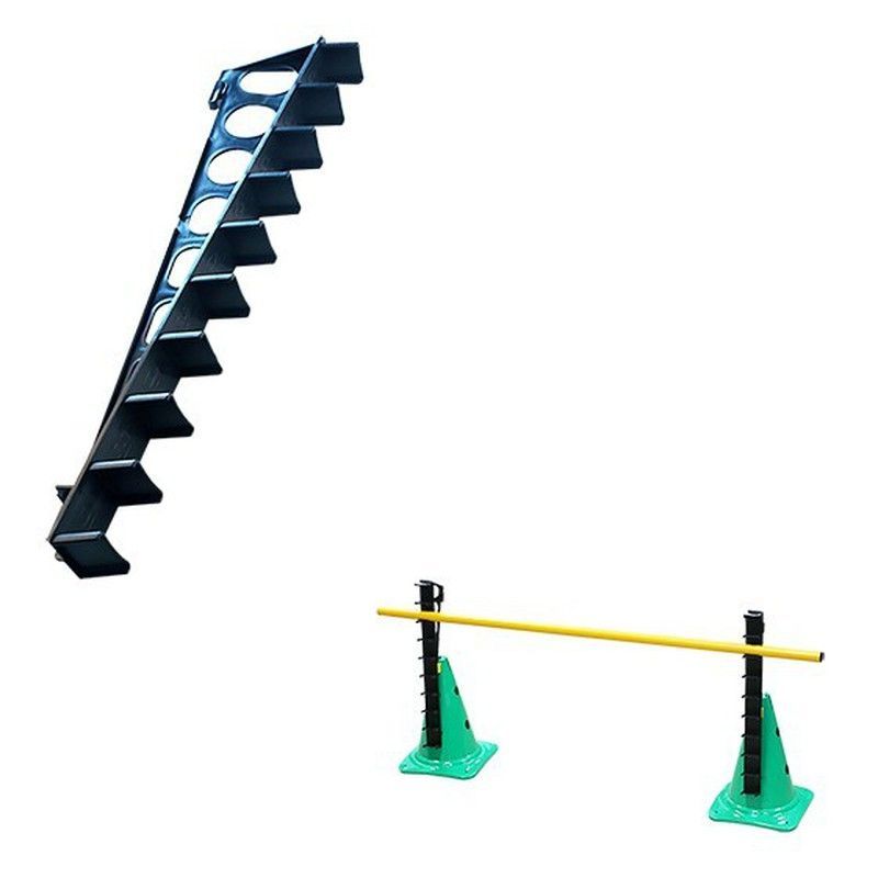 Regla con soporte para pica y aro a acople apra conos de 32, 40 y 50 cm