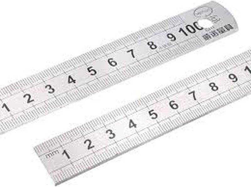 Regla De Acero Inoxidable de Longitud 200 Milimetros, de 13 x 0.5 Milimetros, Referencia 27020304