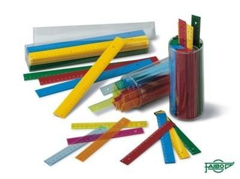 Regla en plástico de 16cm surtida colores